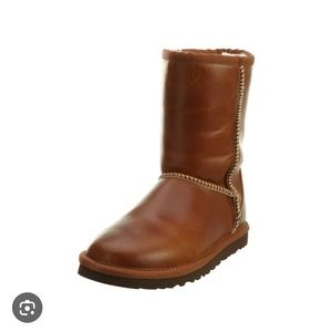 Ugg classic short leather boots